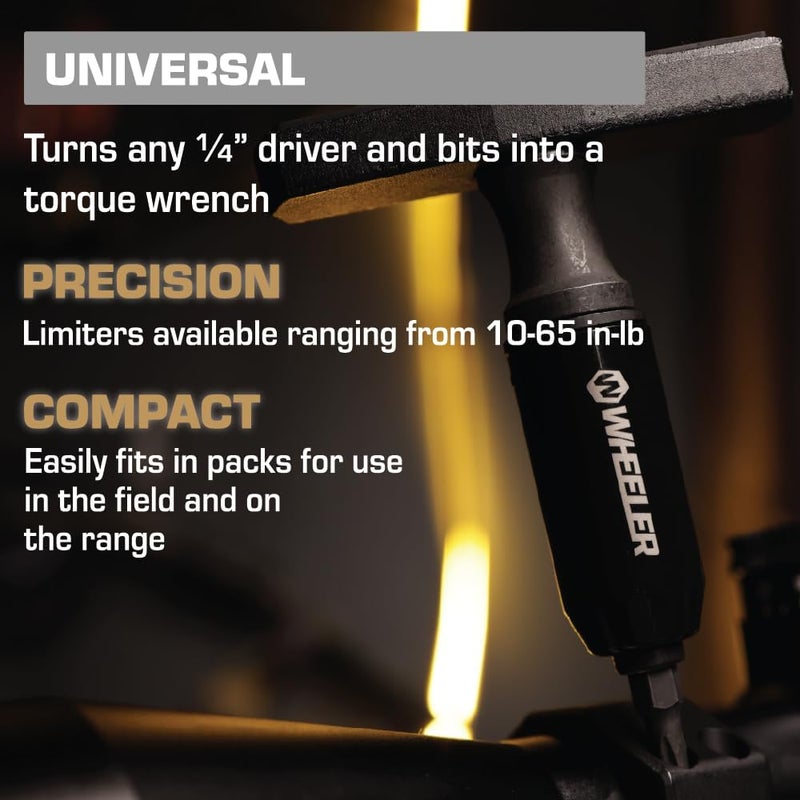 Wheeler Fat Stix Individual Limiter 10-65 Inch-Pounds with Preset Torque, Accurately Tightens, Reversible, Compatible with Fat Stix T-Handle Driver, for Gunsmithing, Reloading, and Torque Adjustment - Image 4
